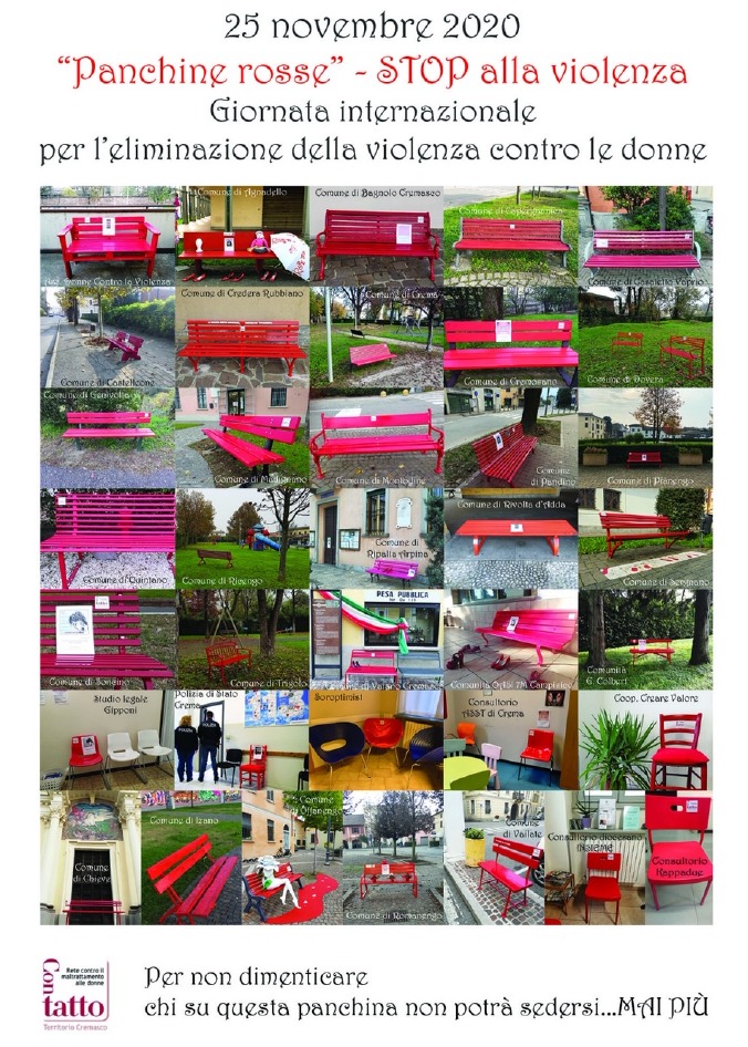Crema News - Sessanta panchine rosse