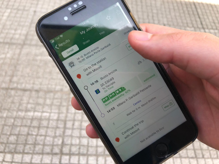 Crema News - Treno affollato? te lo dice la app