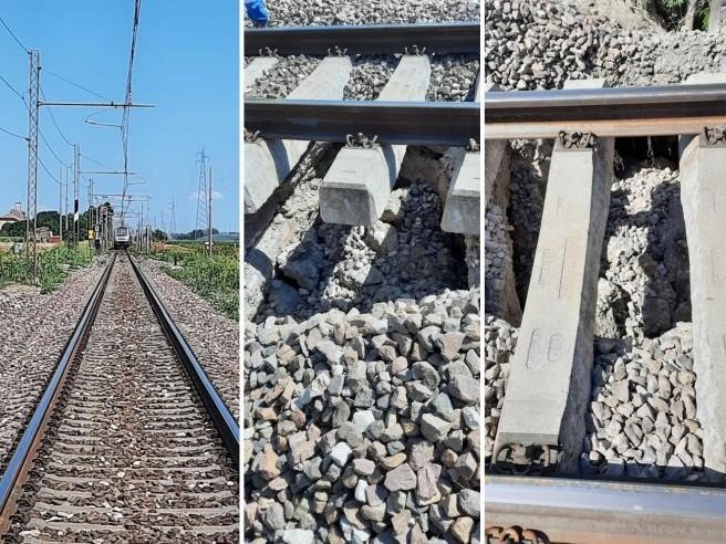Crema News - Buco sotto le traversine del treno