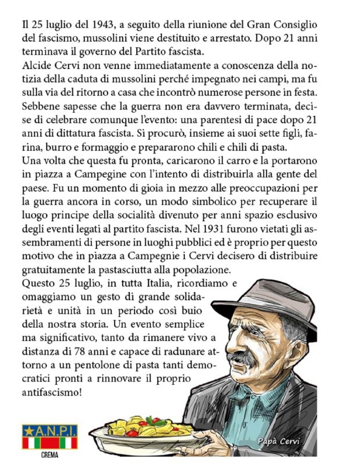 Crema News - Pastasciutta antifascista