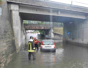 Crema News - Sottopasso di via Brescia allagato