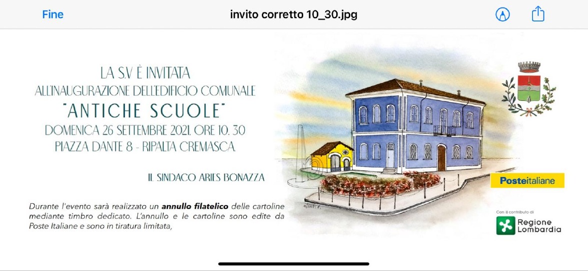 Crema News - Inaugurazione con annullo