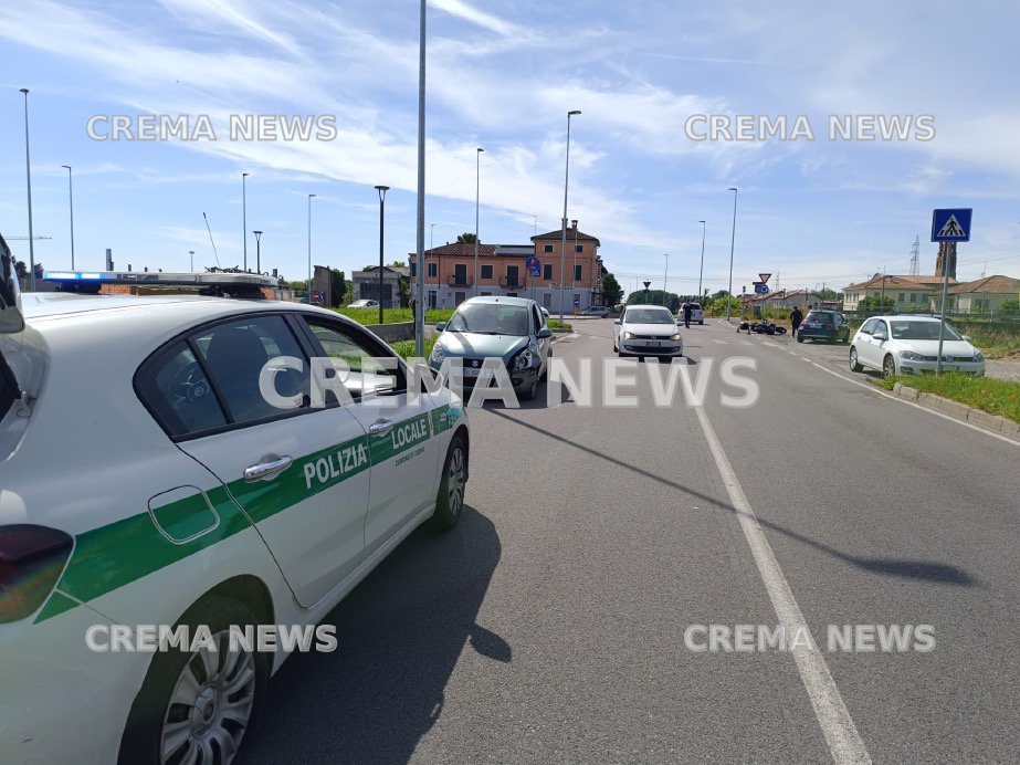 Crema News - Crema - Scontro al nuovo rondò