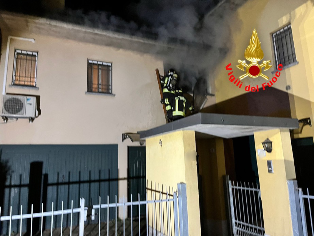 Crema News - Spino d'Adda - Appartamento a fuoco