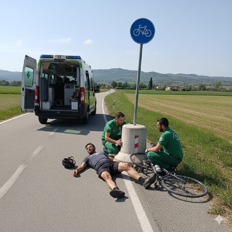 Crema News - Romanengo - Cade in bici, è grave