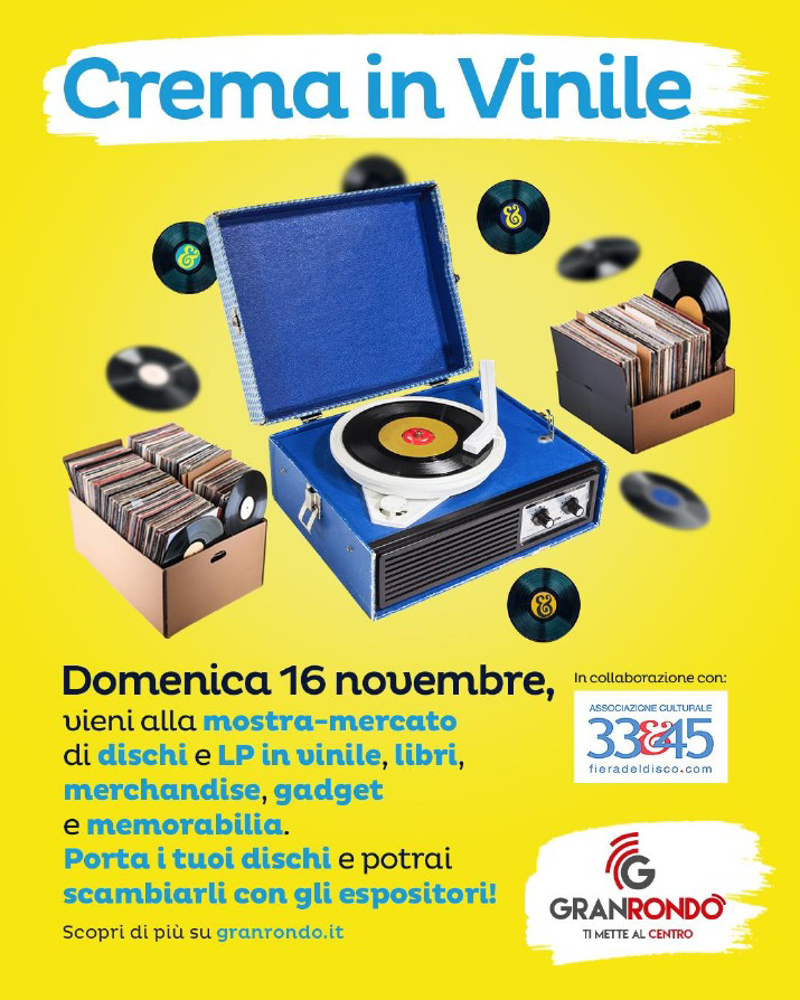 Crema - Vinili, tutta un'altra musica