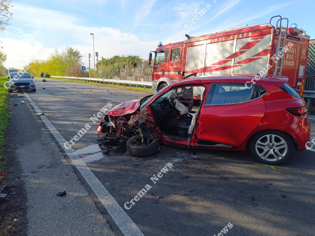Crema - Incidente in tangenziale