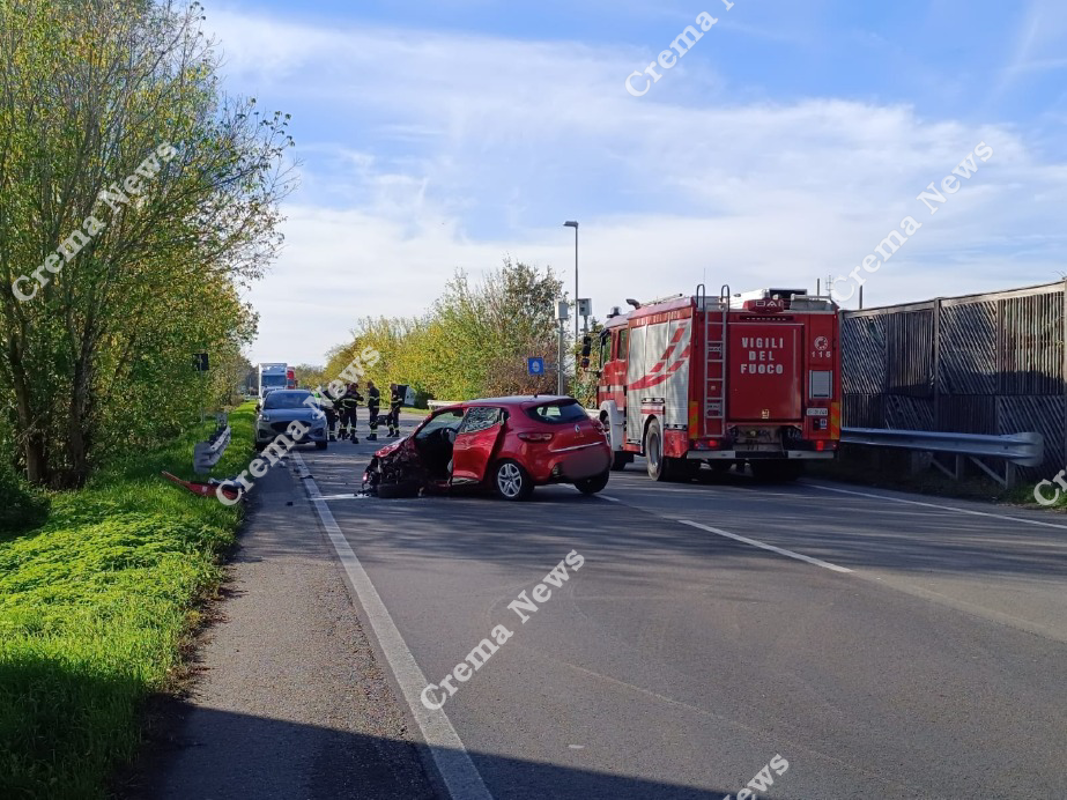 Crema - Malore e scontro