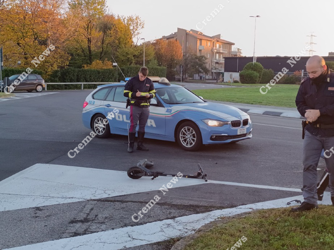 Crema - Monopattino investito