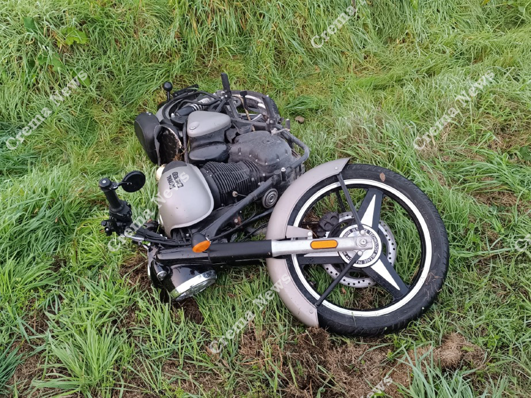 Soncino - Motociclista ferito