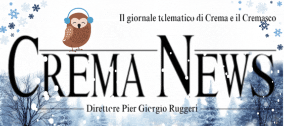 Logo di Crema News - notizie da Crema e Cremasco. Logo inverno 2025