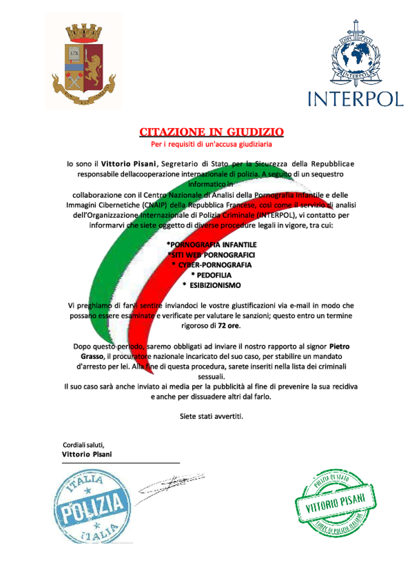 Crema - Falsa citazione in giudizio