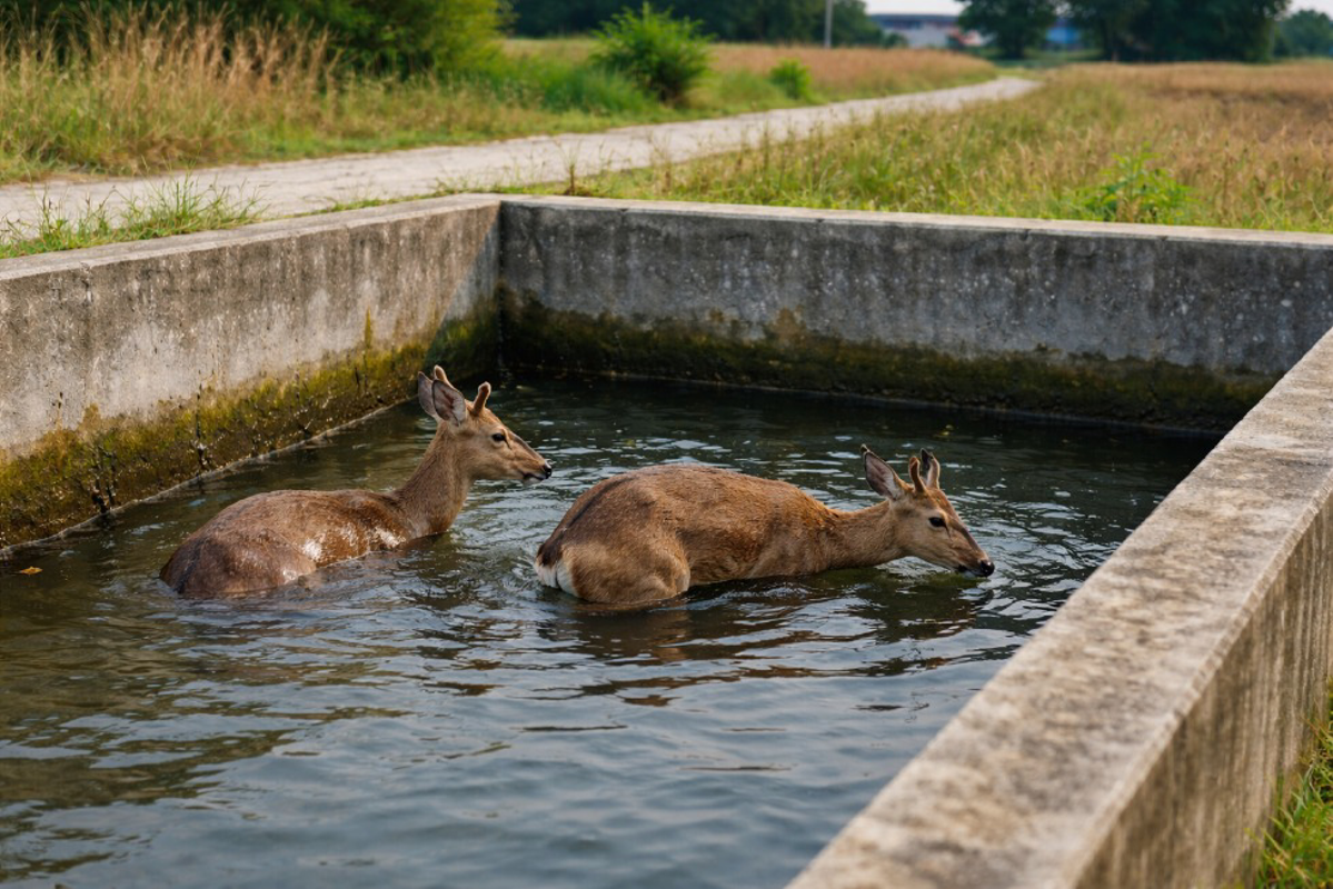Dal territorio - Salvati tre caprioli