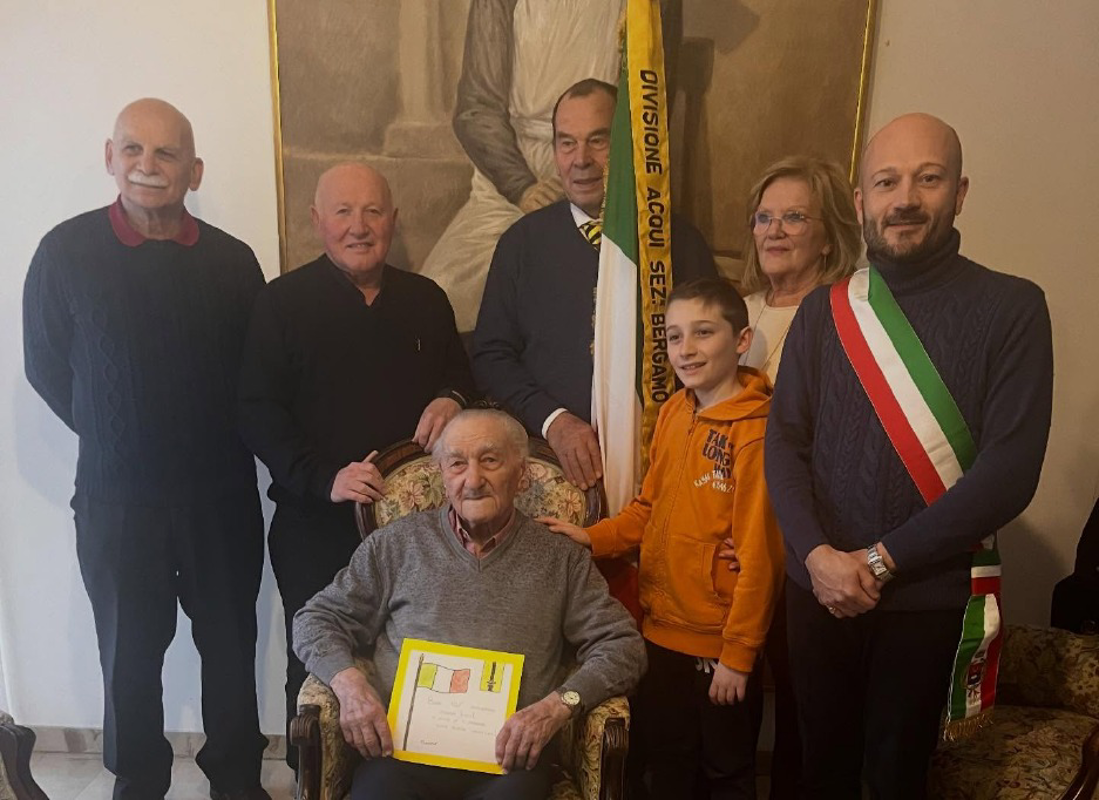 Calvenzano - I 102 anni del soldato Luigi Buttinoni