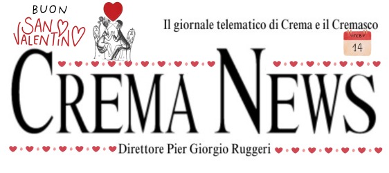 Logo di Crema News - notizie da Crema e Cremasco. Logo san Valentino