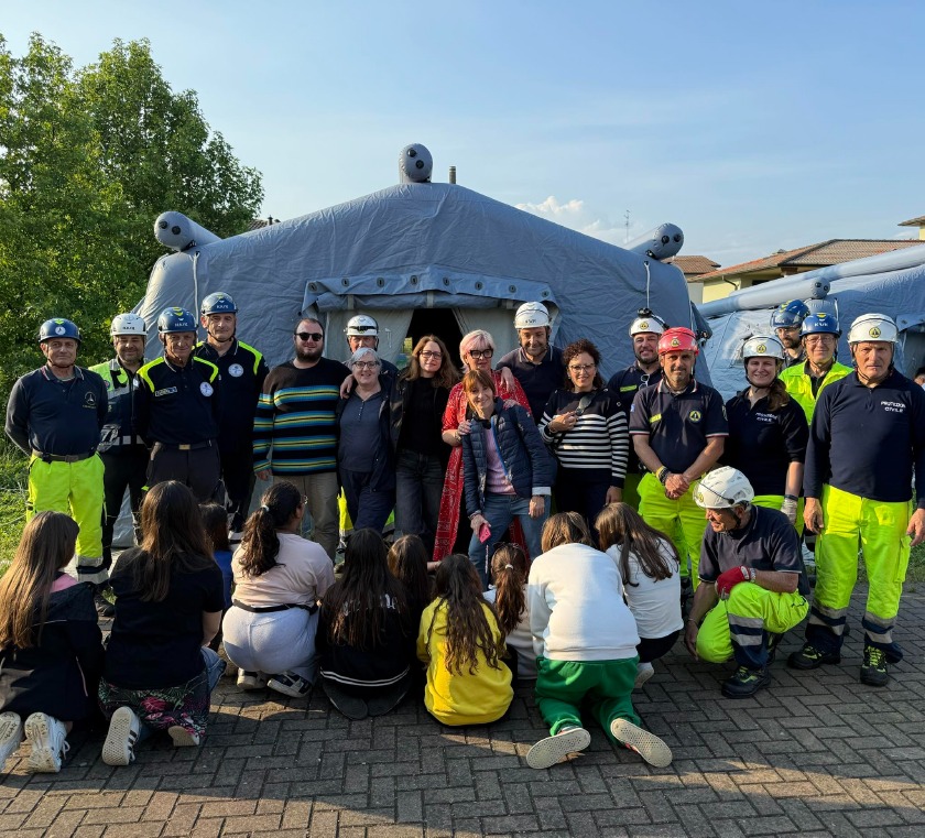 Crema News - Casaletto Vaprio - Una notte con la protezione civile