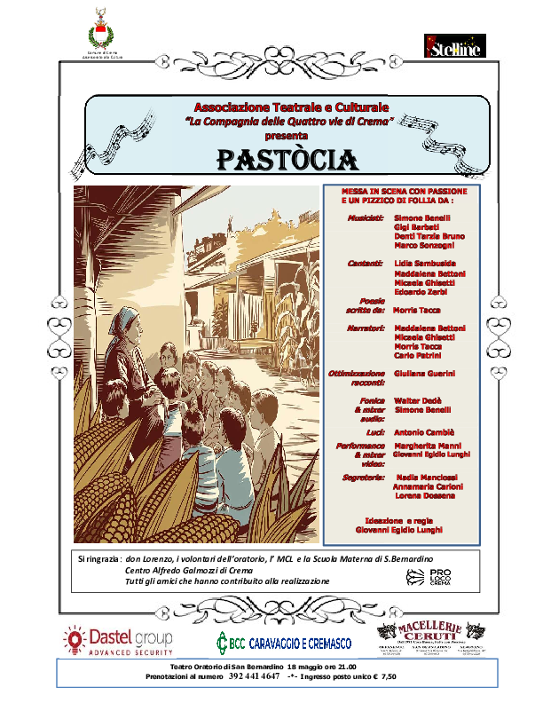 Crema News - Crema - Pastocia, in teatro