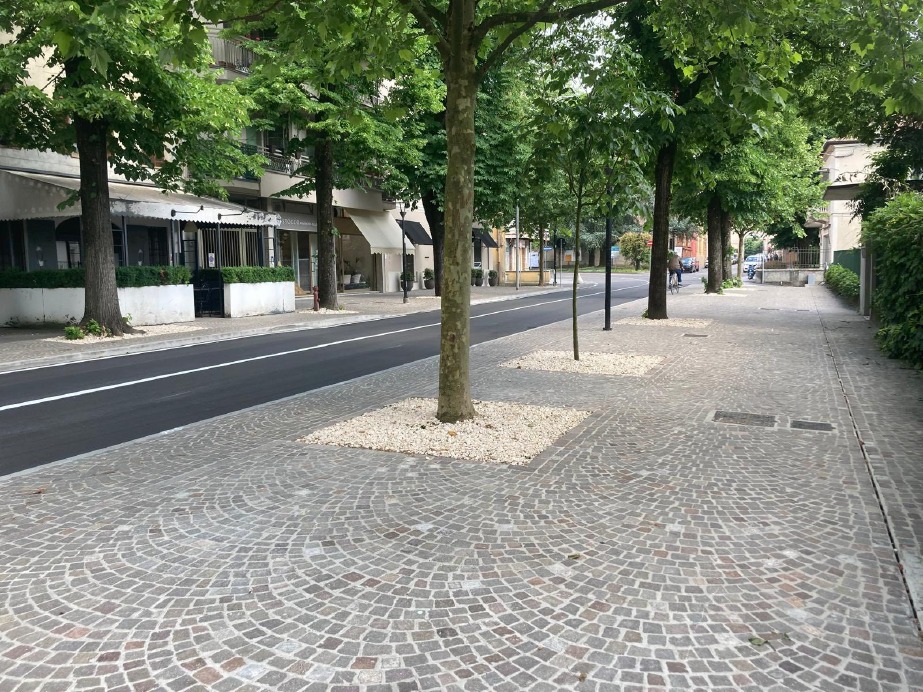 Crema News - Castelleone - Viale Santuario riqualificato
