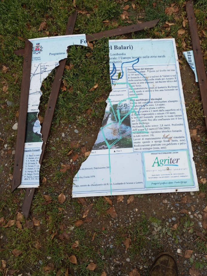 Crema News - Vailate - Via il cartello