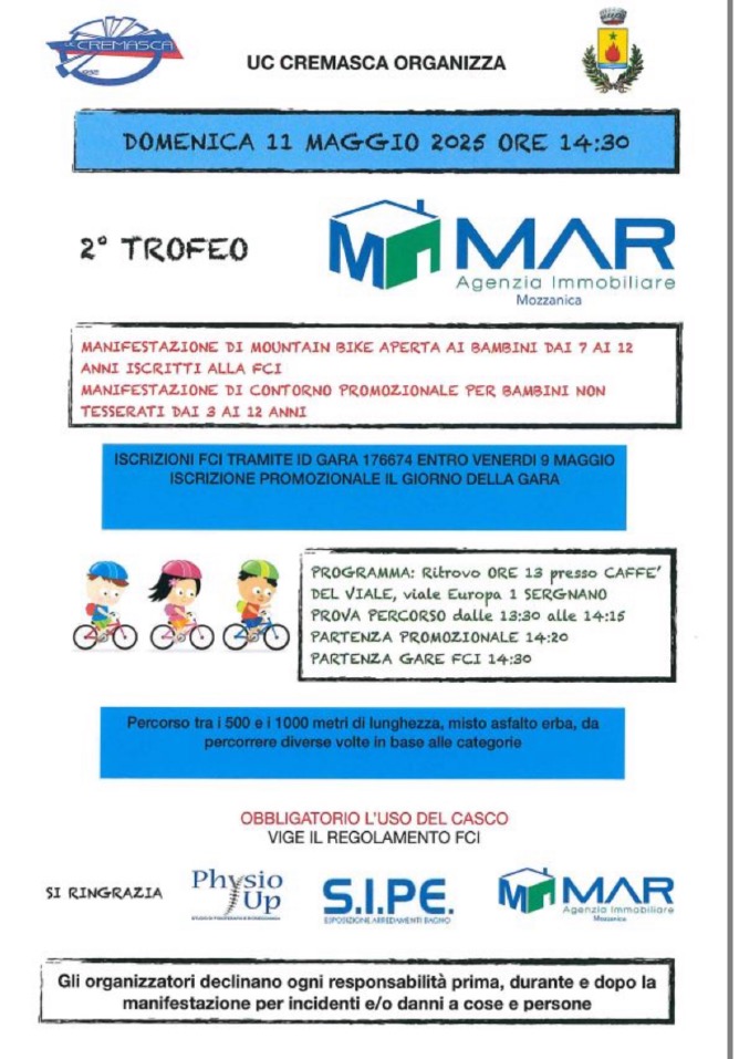 Crema News - Ciclimo - Trofeo Mar, tutti in bici