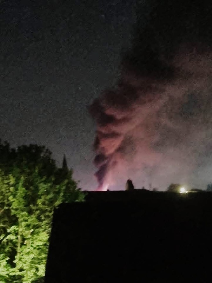 Crema News - Quintano - A fuoco mezzi di un'azienda