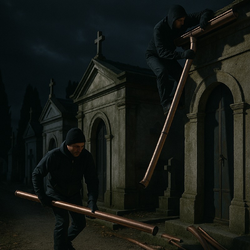 Crema News - Gallignano - Furto al cimitero