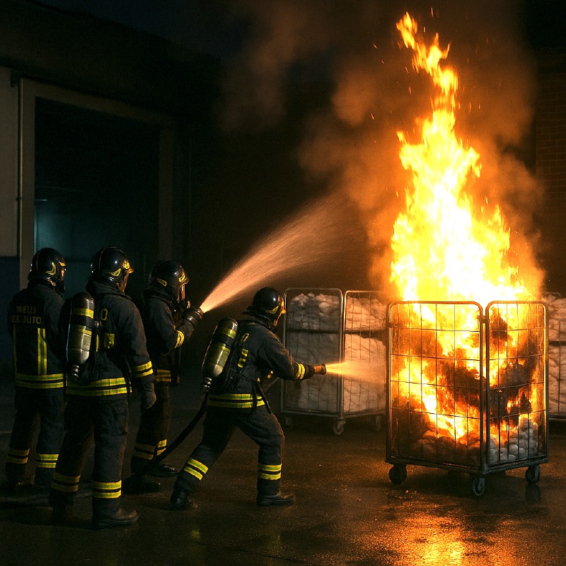 Crema News - Vaiano - Incendio in lavanderia