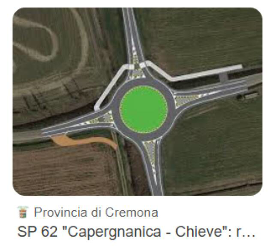 Crema News - Chieve - Rotatoria, si apre