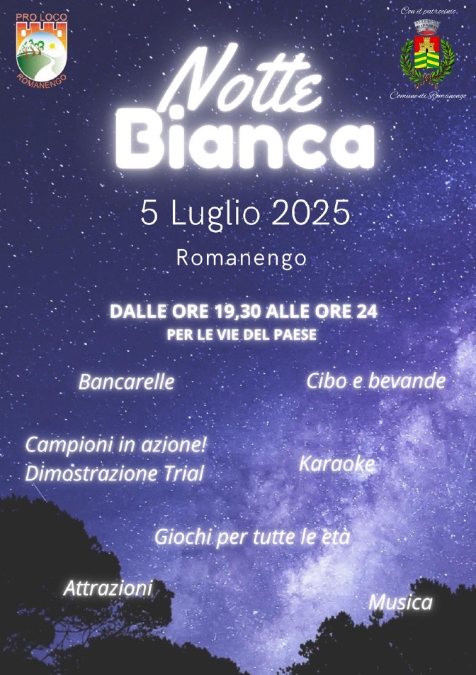 Crema News - Romanengo - Notte bianca