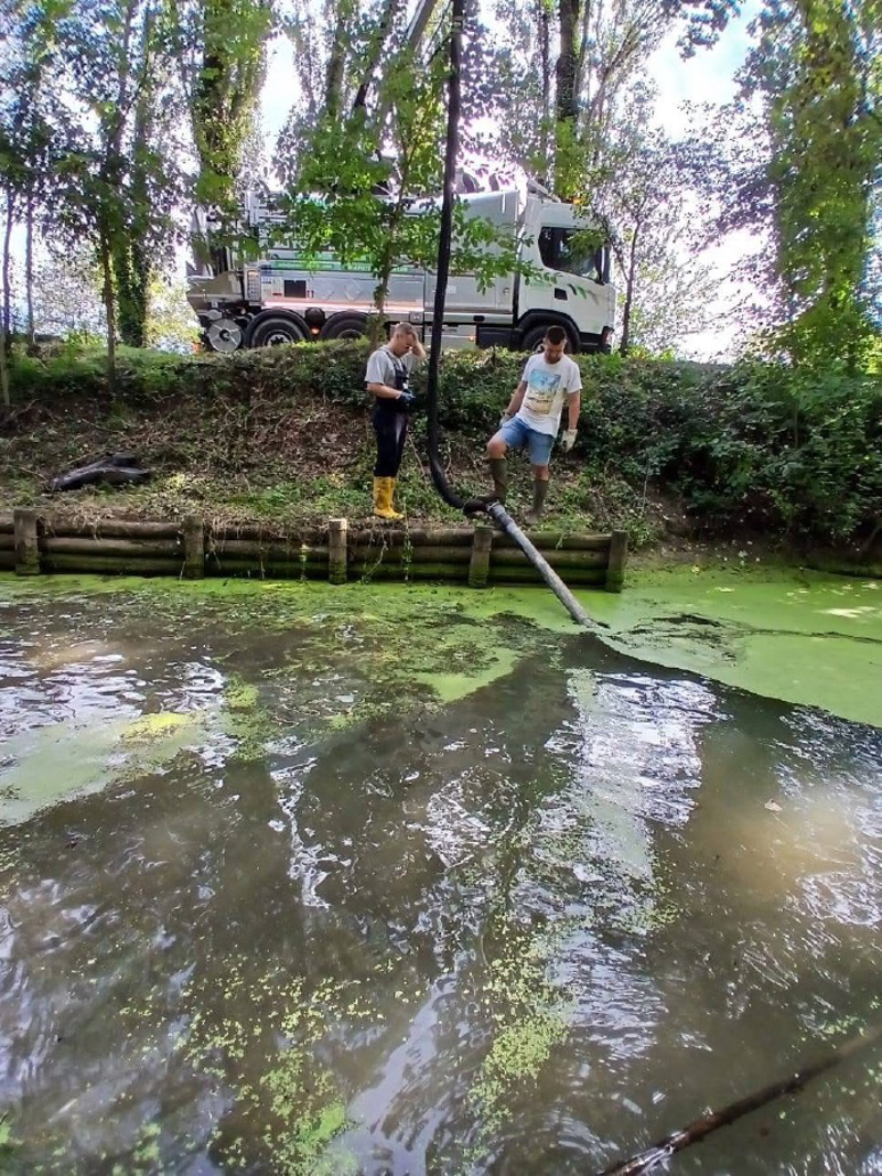 Crema News - Offanengo - Ripulita la Fontana Pensierosa