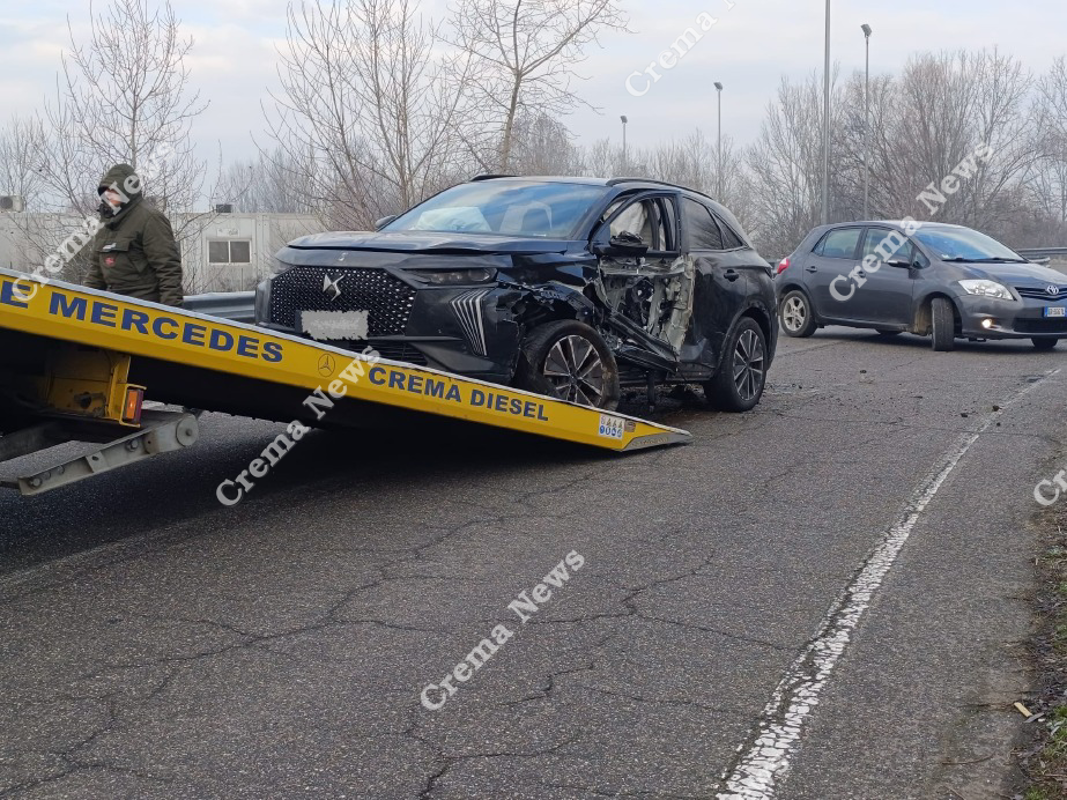 Vaiano Cremasco - Strada scivolosa