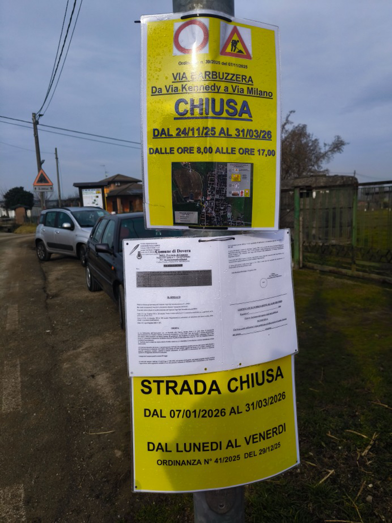 Dovera - Riaprite quella strada, almeno per un po'