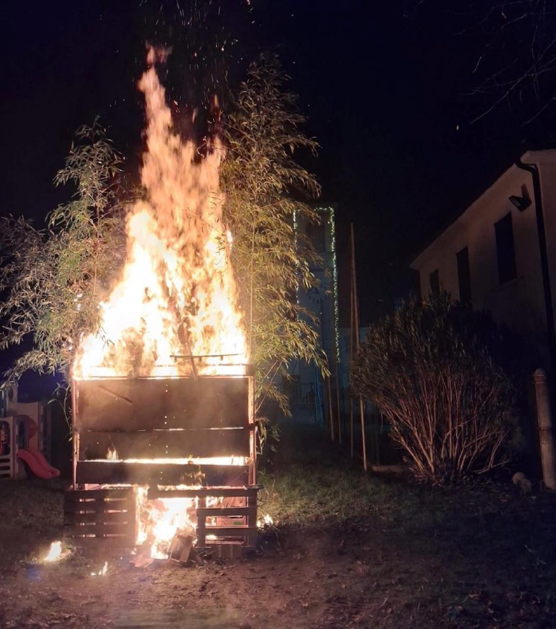 Sergnano - Trattori e falò 