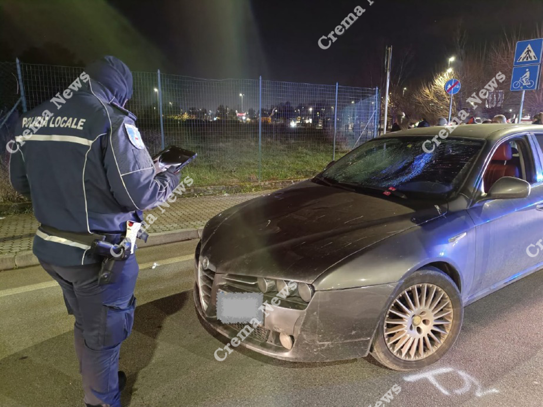 Crema - Investito sulle strisce