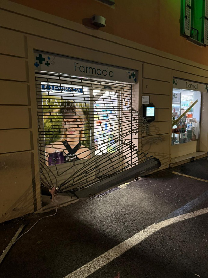 Rivolta d'Adda - Furto alla farmacia Damioli 
