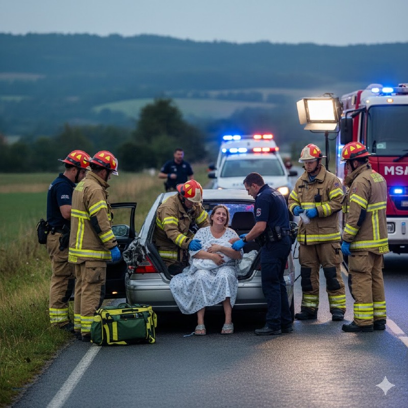 Ripalta - Nasce in auto