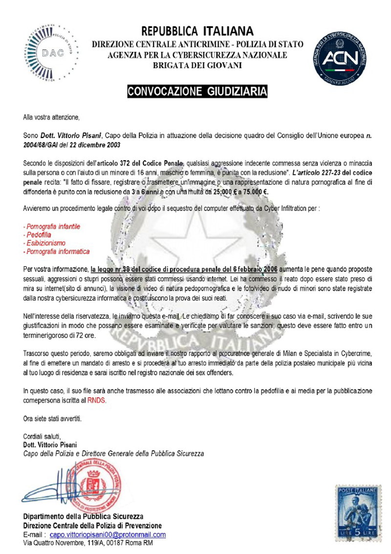 Crema - Non siete indagati