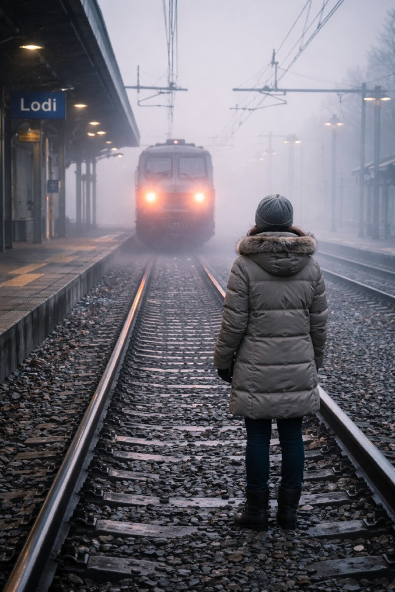 Dal territorio - Donna sui binari