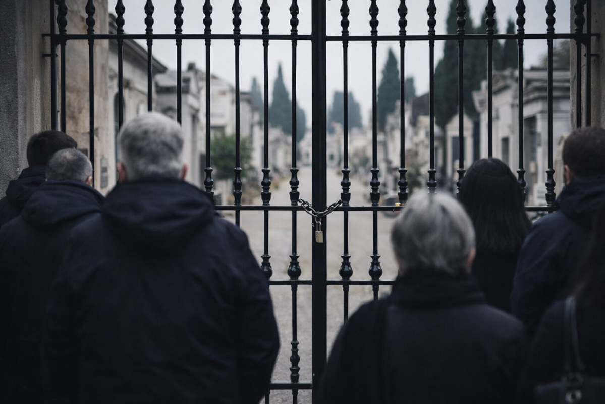Soresina - Cancello chiuso, il funerale si blocca