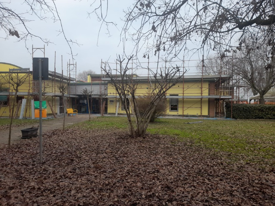 Agnadello - Lavori alla scuola dell'infanzia