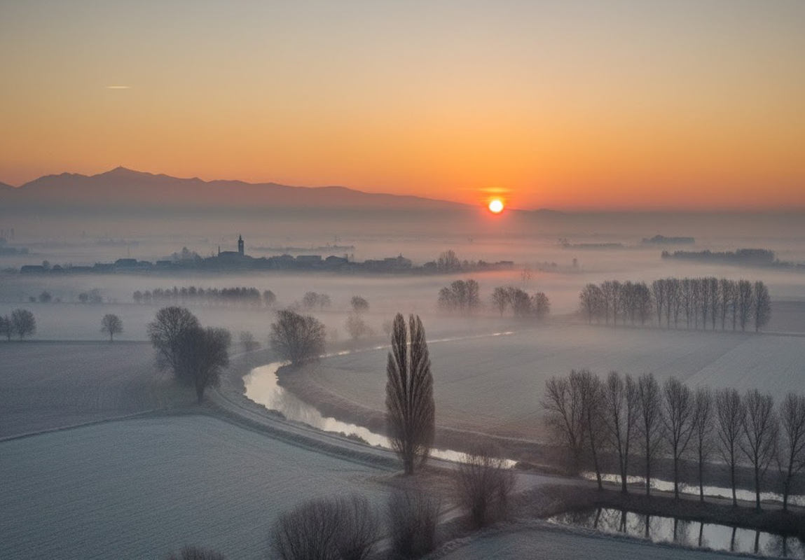 Un po' di nebbia, un po' di sole