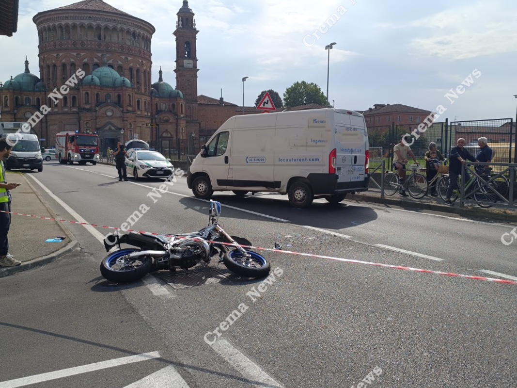 Crema - Motocicletta grave