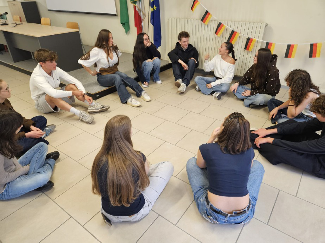Crema - Studenti tedeschi in scambio al Racchetti-da Vinci