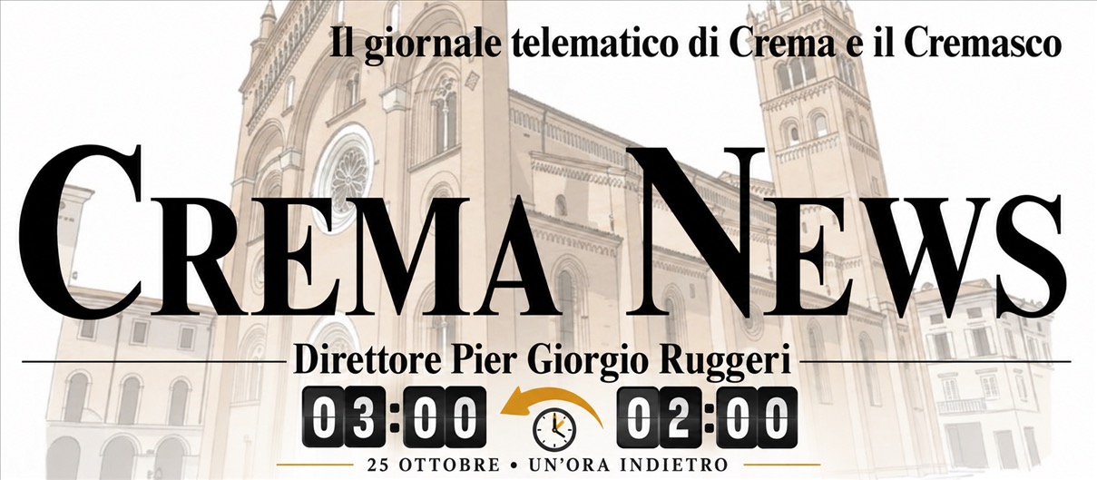 Logo di Crema News - notizie da Crema e Cremasco. Ora legale