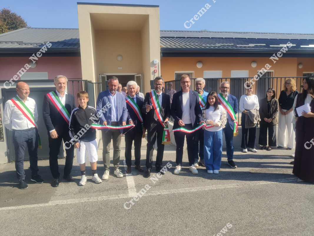 Cremosano - Inaugurato il nuovo asilo nido 