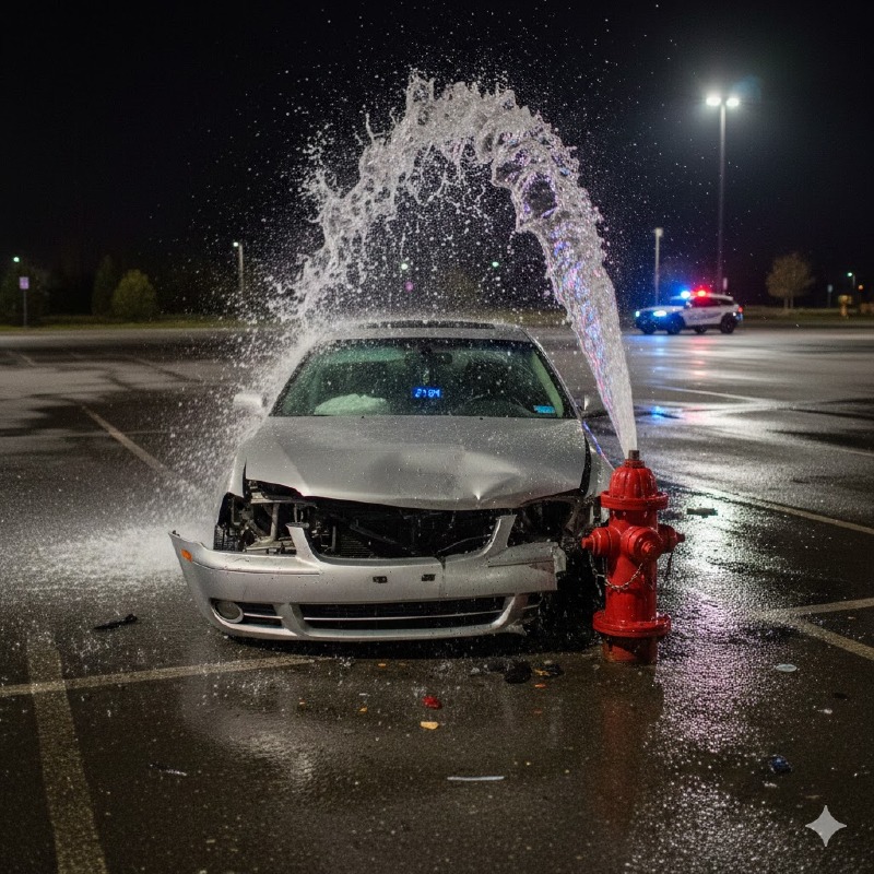 Crema - Abbattuto un idrante
