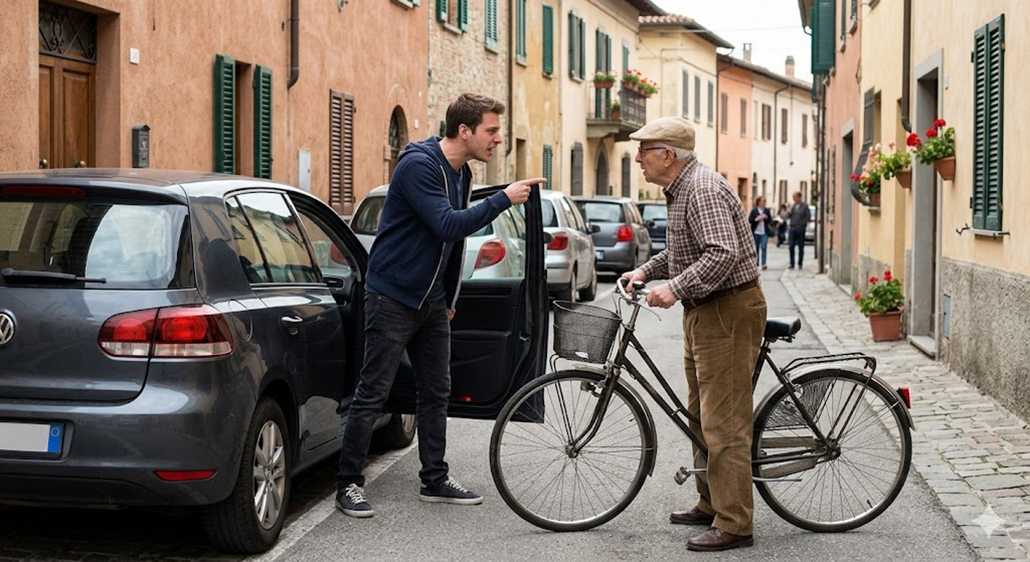Vaiano Cremasco - Giovane getta a terra un 93enne in bicicletta