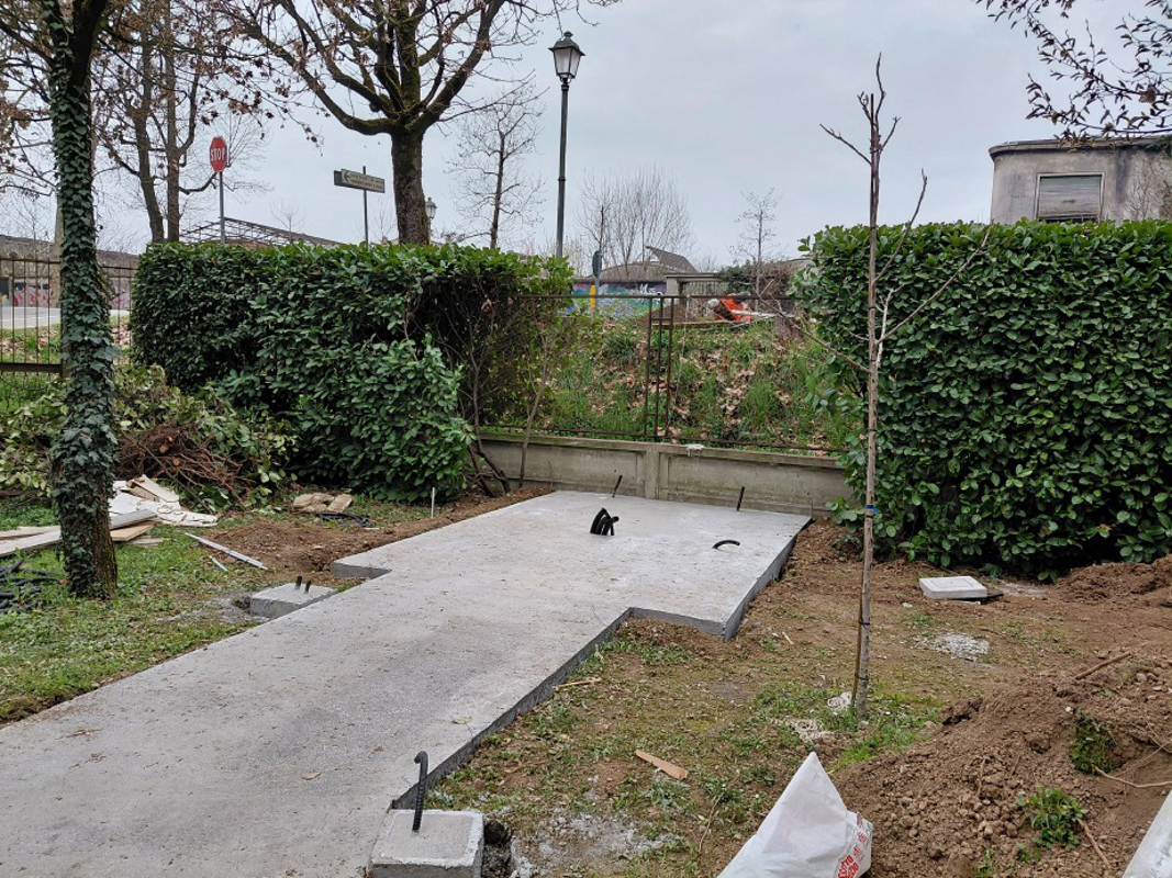 Crema - Ascensore e ponte per l' Anffas