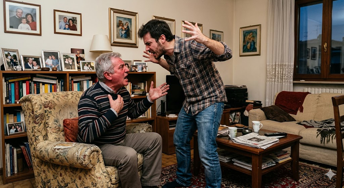 Crema - Botte al padre, arrestato