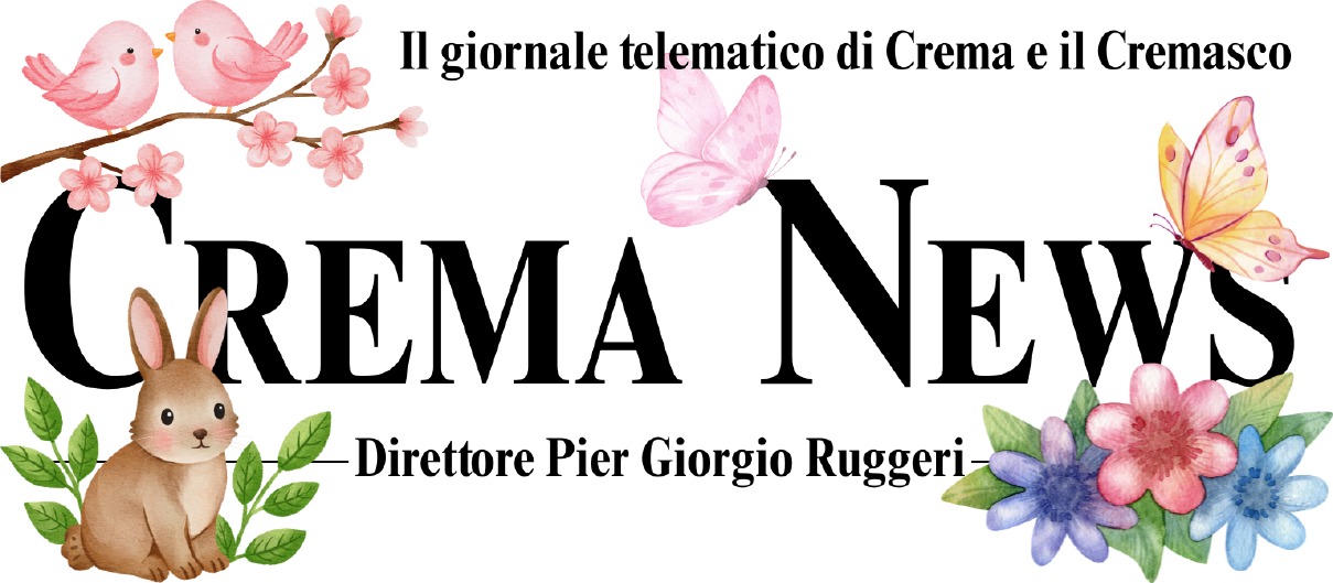 Logo di Crema News - notizie da Crema e Cremasco. Logo primavera 2026